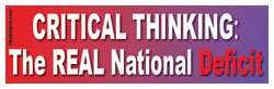 Critical Thinking - The REAL National Deficit